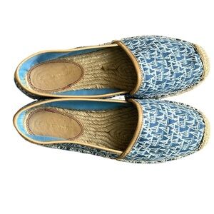 Tommy Hilfiger Sailboat Navy/White Espadrille Slip-On Shoes Coastal Nautical 10M